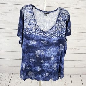 Simply Vera Wang V-Neck Top Size 2X